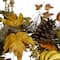 24" Sunflower, Pumpkin & Pinecone Fall Harvest Wreath